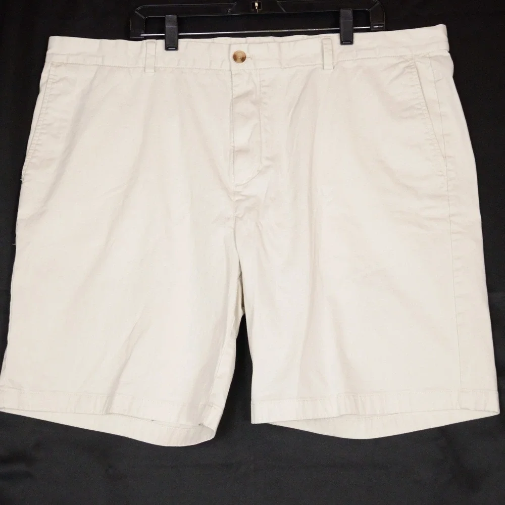 Vineyard Vines Breaker Shorts Mens 44 Beige Chino Casual Stretch Cotton Twill